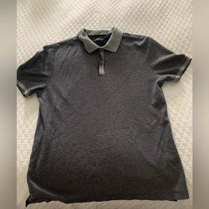 Banana Republic Luxury Polo in Blue & Gray - Barely Worn!